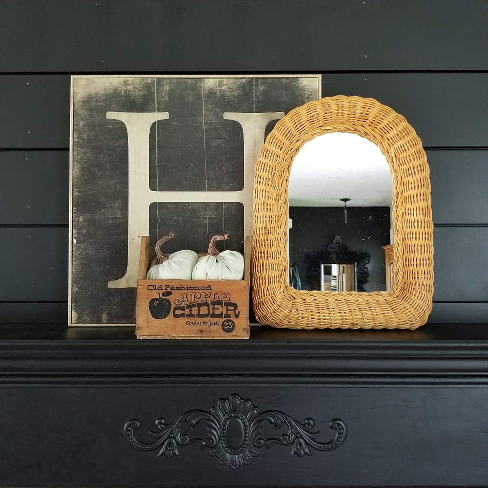 VTG Rattan Mirror
